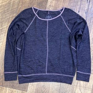 PRANA Amanda Burnout Pullover Top Dolman Long Sleeve